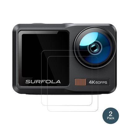 2x 9H Schutzfolie für Surfola SF630 Action Cam Pan (2)