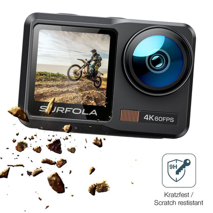 2x 9H Schutzfolie für Surfola SF630 Action Cam Pan (3)