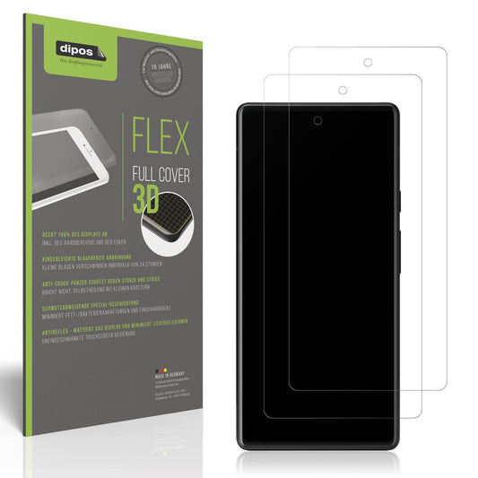 2x Full Cover Schutzfolie matt für Google Pixel 6  (1)