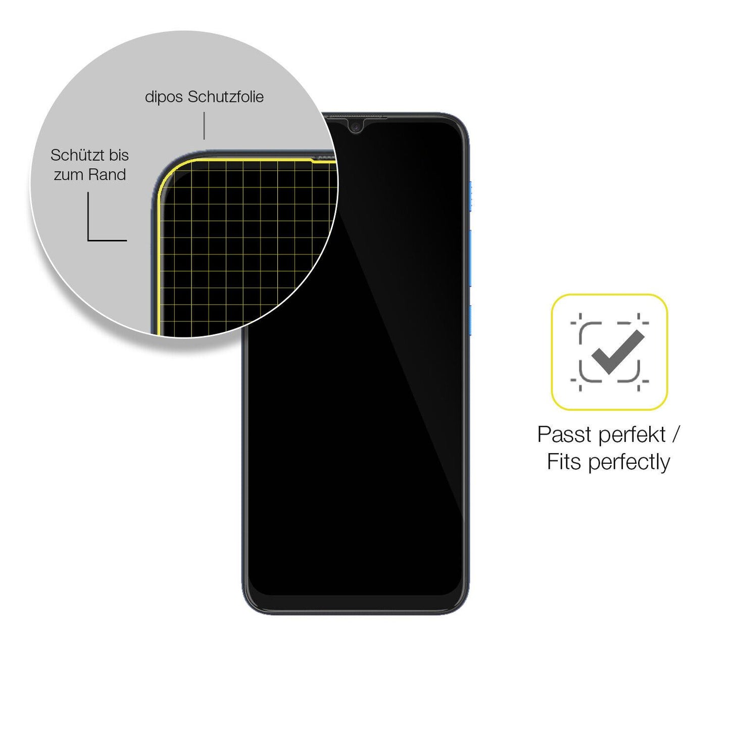 1x 3D Full Cover Schutzfolie für MOTOROLA Moto E7  (6)