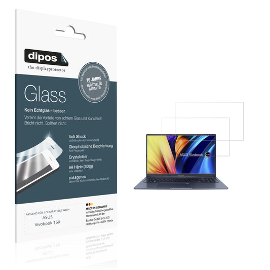 2x 9H Schutzfolie für ASUS Vivobook 15X Panzerfoli (1)