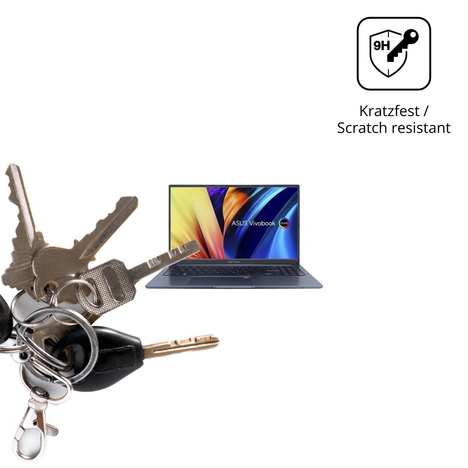 2x 9H Schutzfolie für ASUS Vivobook 15X Panzerfoli (3)