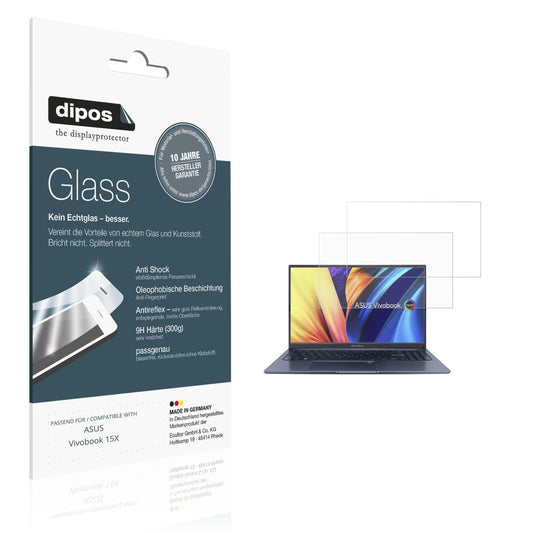 2x 9H Schutzfolie matt für ASUS Vivobook 15X Panze (1)