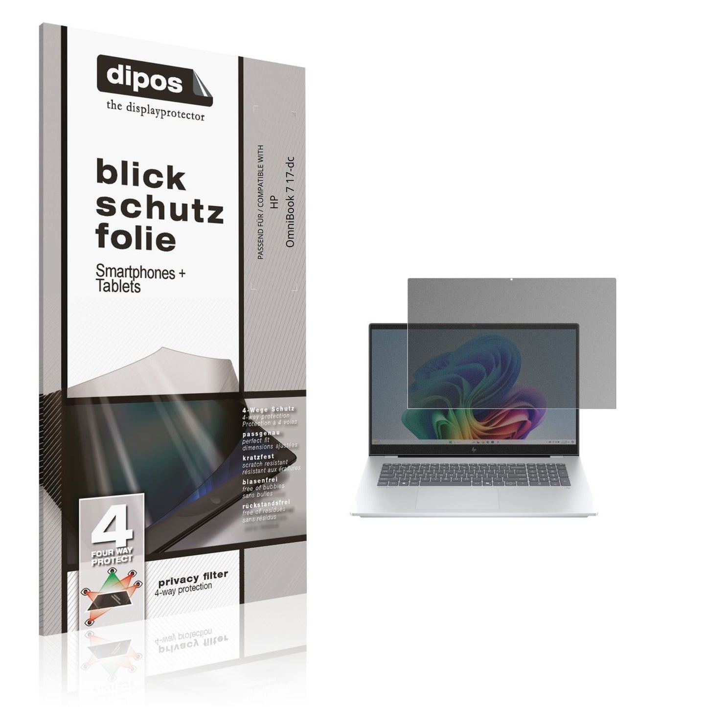 Blickschutzfolie für HP OmniBook 7 17-dc matt Schu (1)