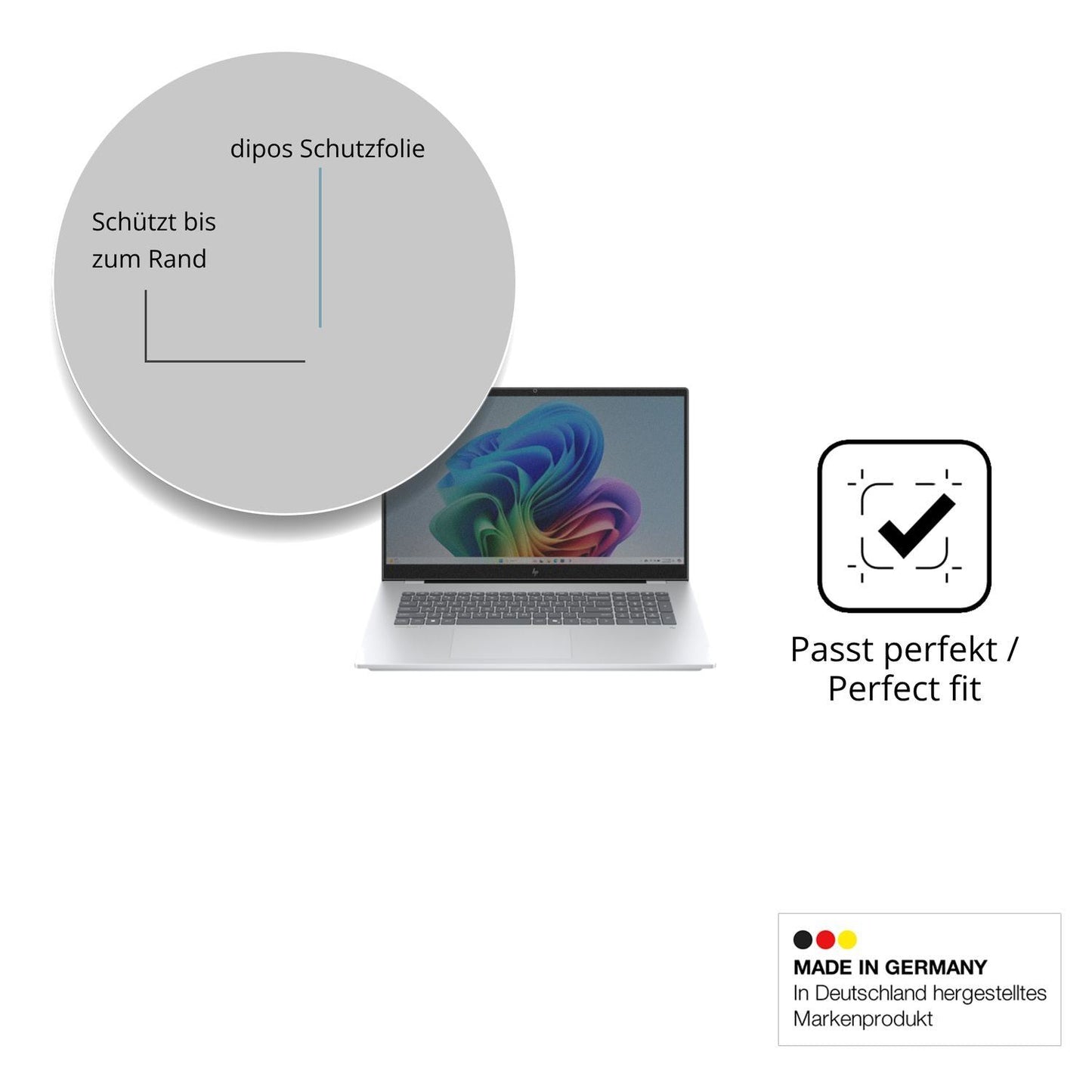 Blickschutzfolie für HP OmniBook 7 17-dc matt Schu (4)