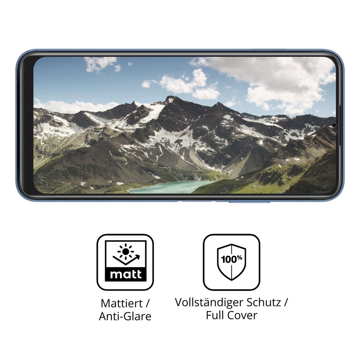 2x Full Cover Schutzfolie matt für Acer Acerone S2 (5)