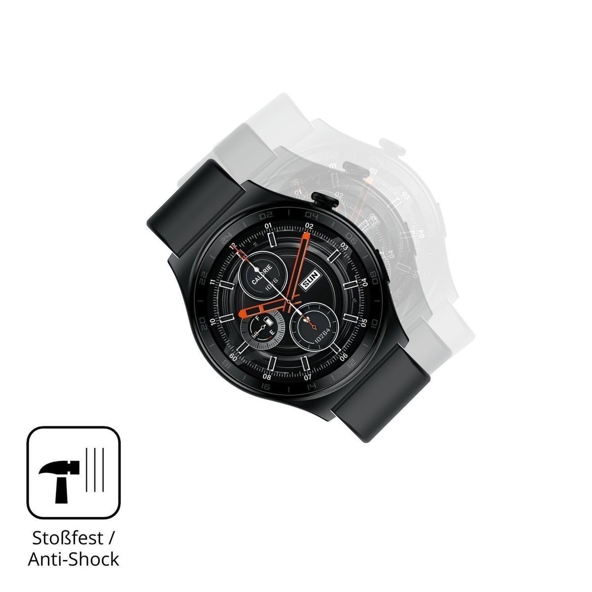 2x 3D Full Cover Schutzfolie für Infinix Xwatch XW (4)