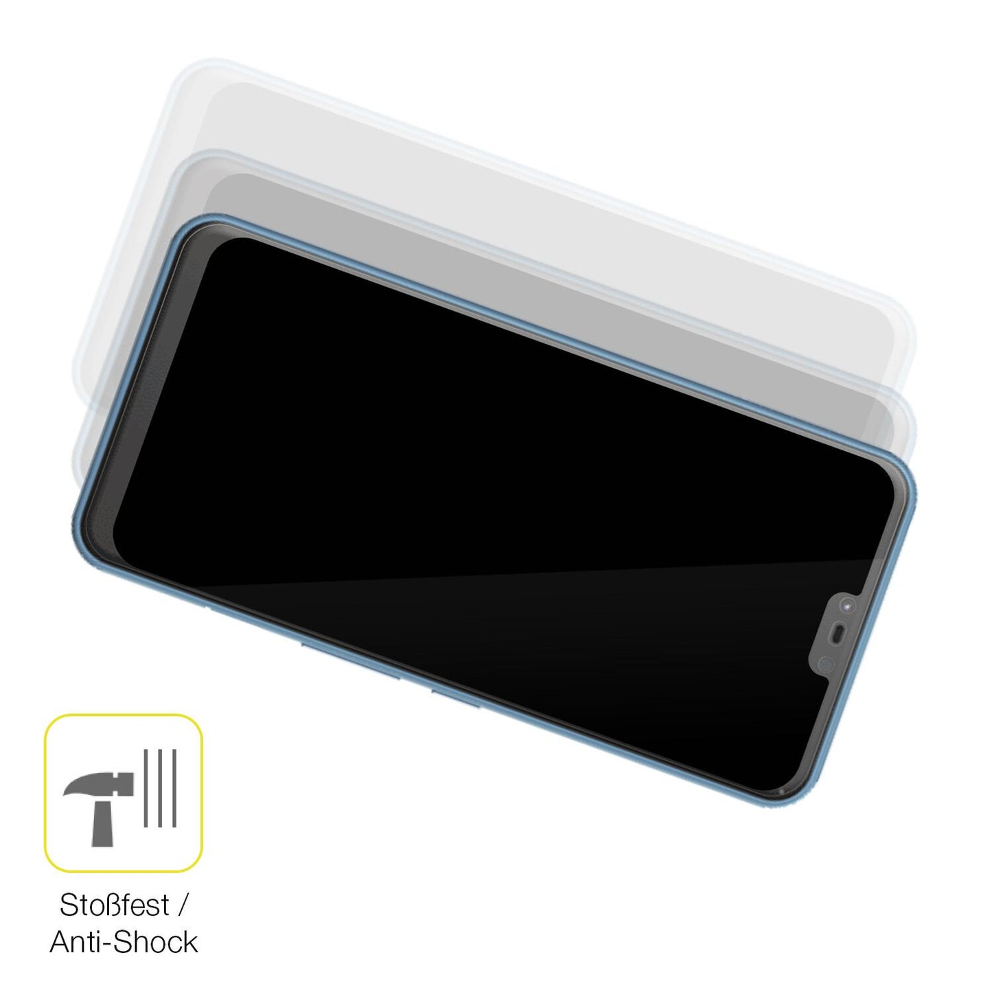 2x 3D Full Cover Schutzfolie für Fujitsu Arrows J (4)