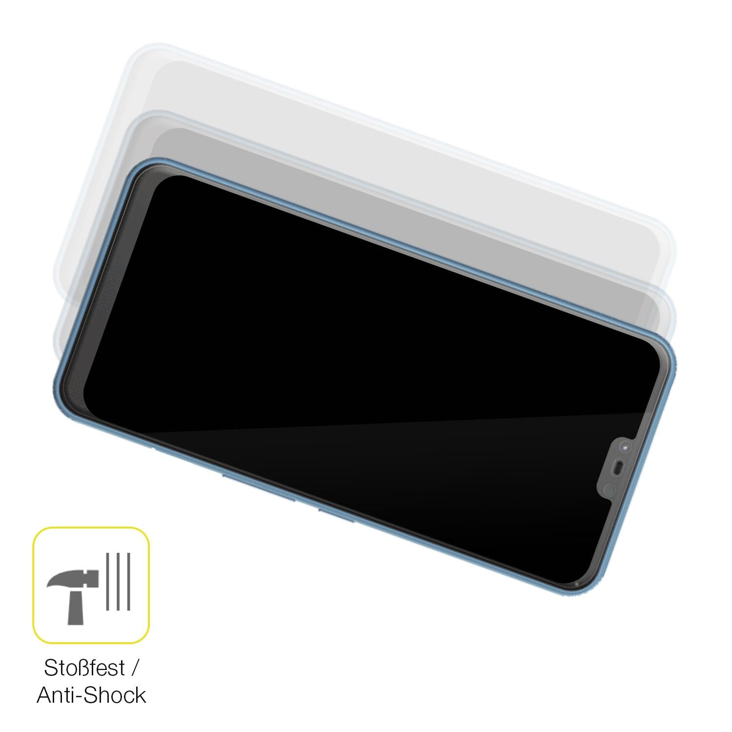 2x 3D Full Cover Schutzfolie für Fujitsu Arrows J (4)