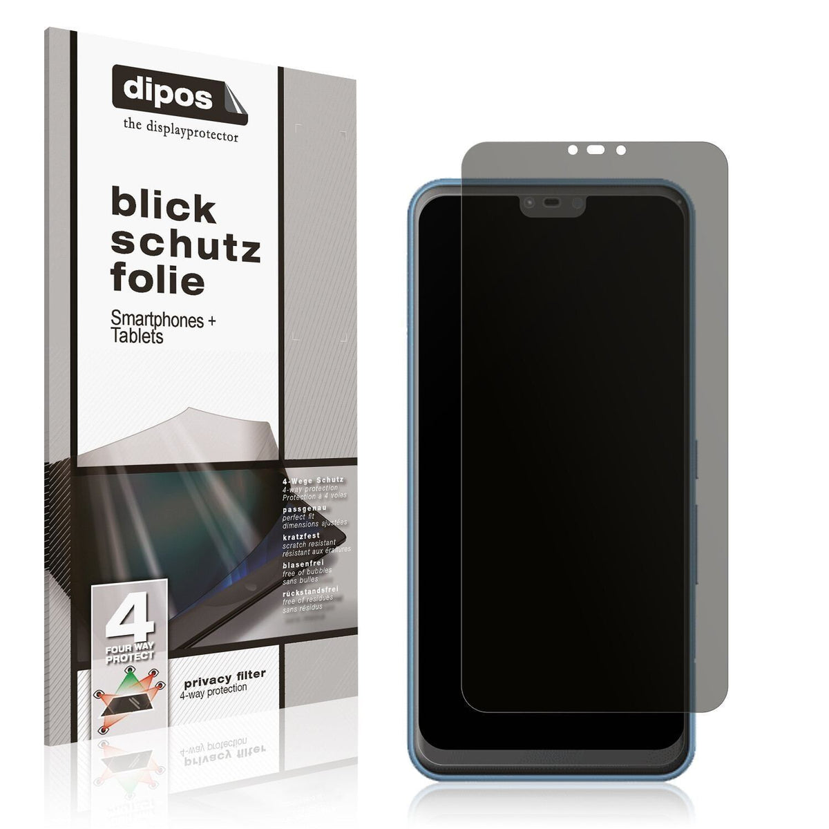 Blickschutzfolie für Fujitsu Arrows J matt Schutzf (1)