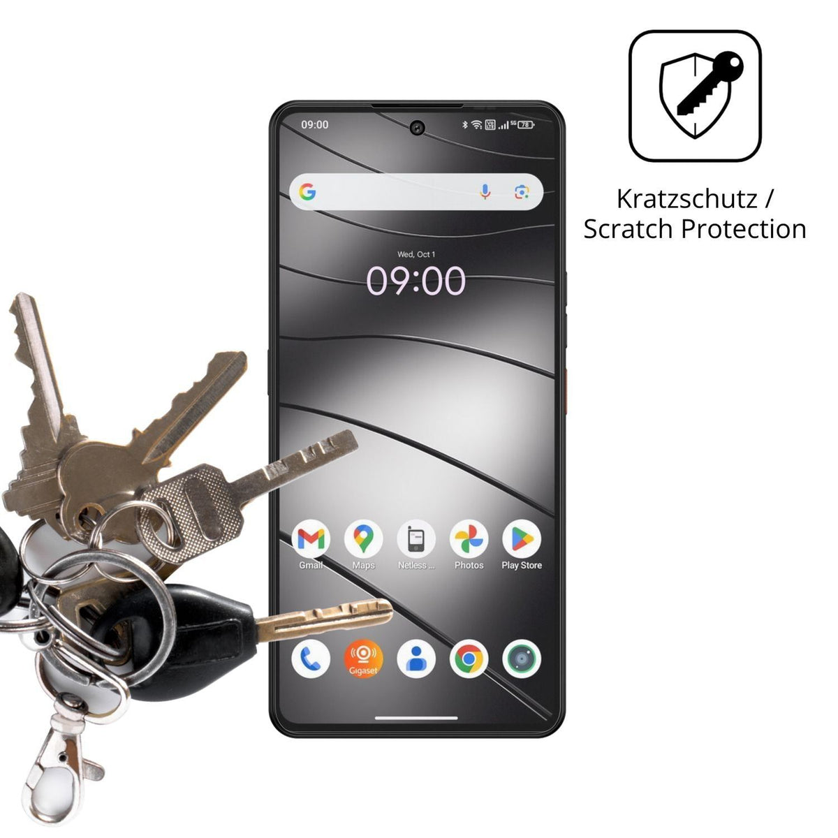 4x Schutzfolie matt für Gigaset GS6 Pro Display-Sc (4)