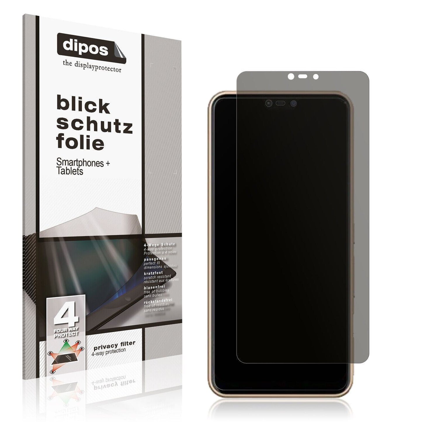 Blickschutzfolie für Fujitsu Arrows M05 matt Schut (1)