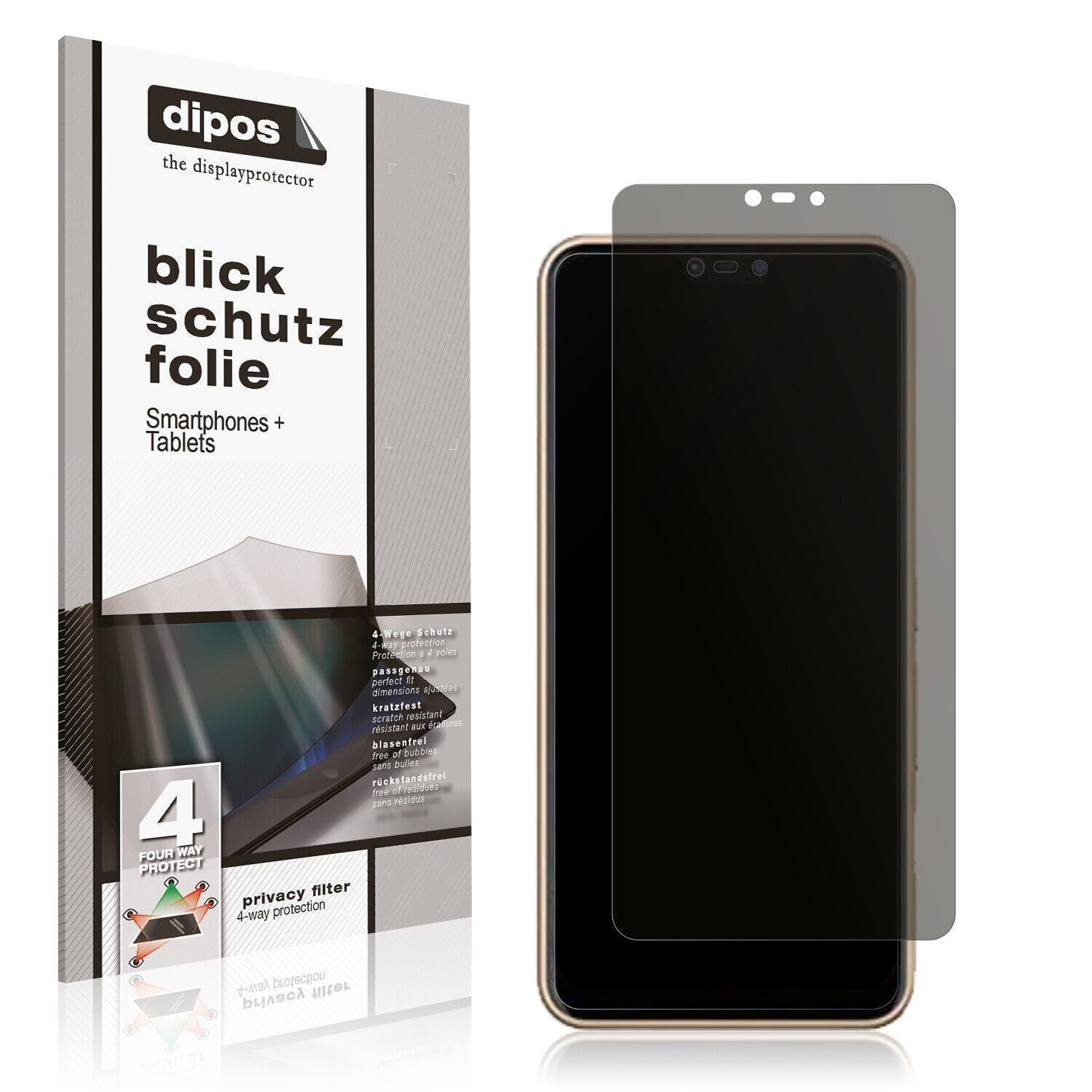 Blickschutzfolie für Fujitsu Arrows M05 matt Schut (1)
