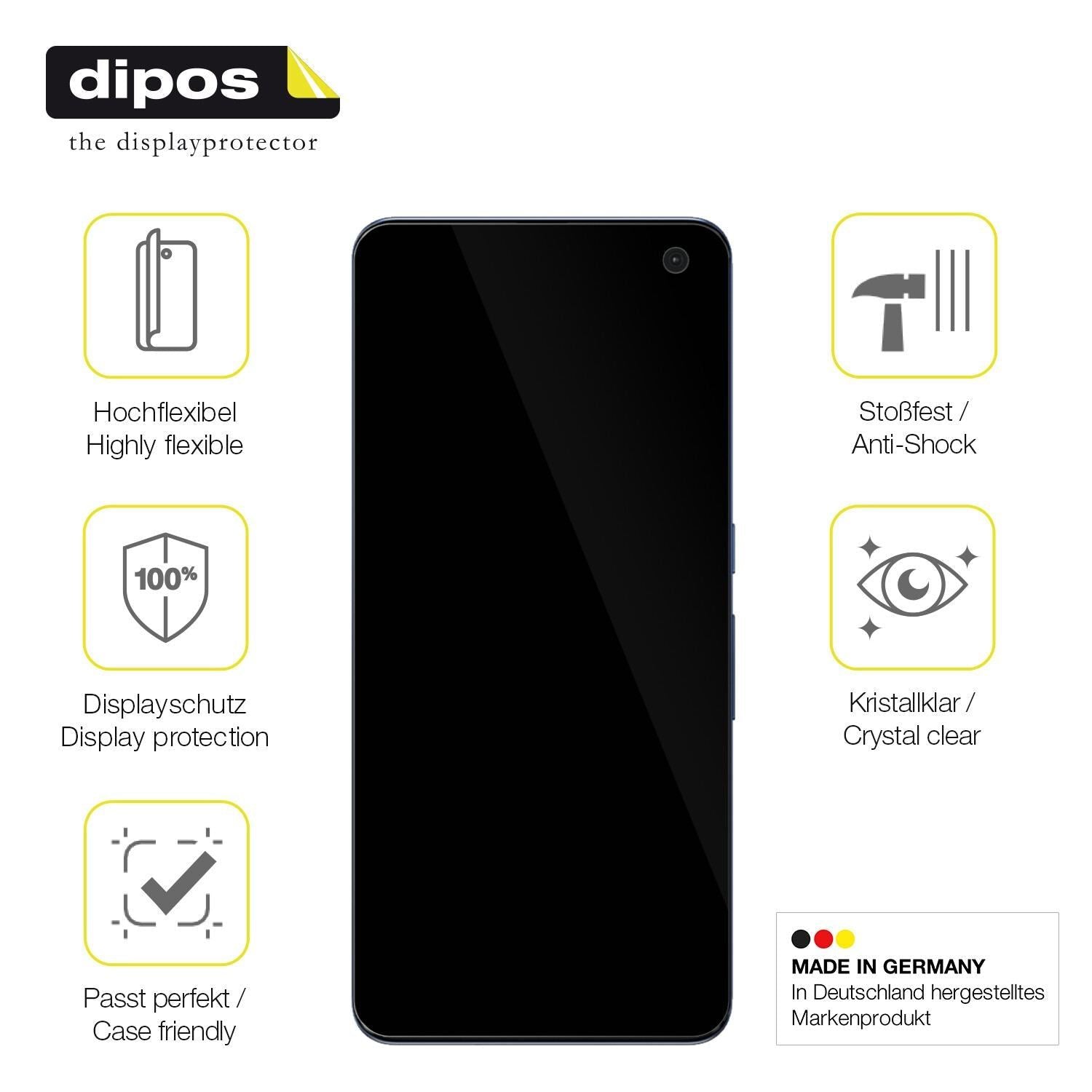 2x 3D Full Cover Schutzfolie für Fujitsu Arrows 5G (7)