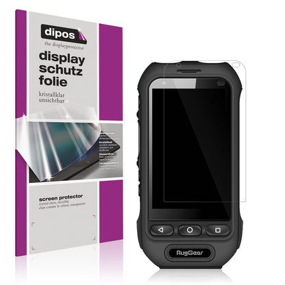 2x Schutzfolie klar für RugGear RG360 Display-Schu (1)