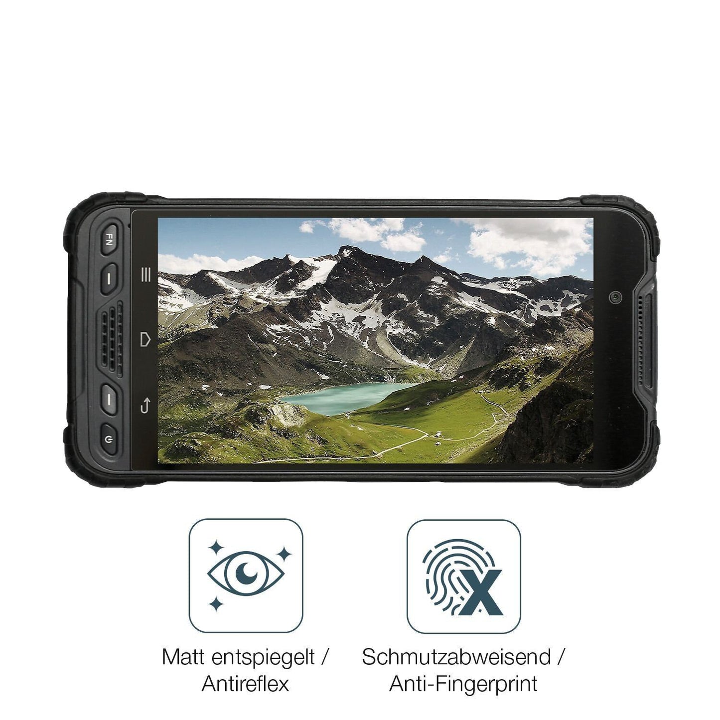 2x 9H Schutzfolie matt für Rugged UT12P Panzerfoli (5)