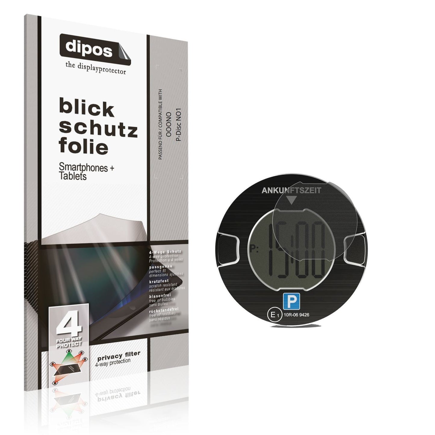Blickschutzfolie für OOONO P-Disc NO1 matt Schutzf (1)