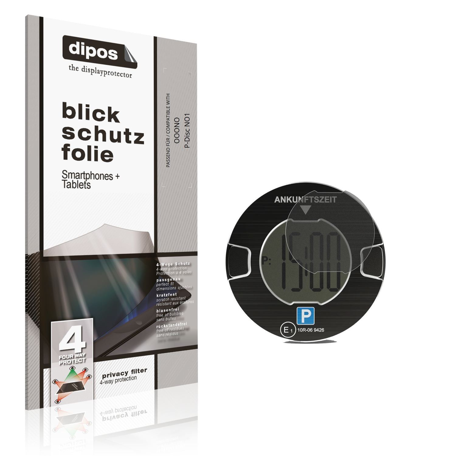 Blickschutzfolie für OOONO P-Disc NO1 matt Schutzf (1)