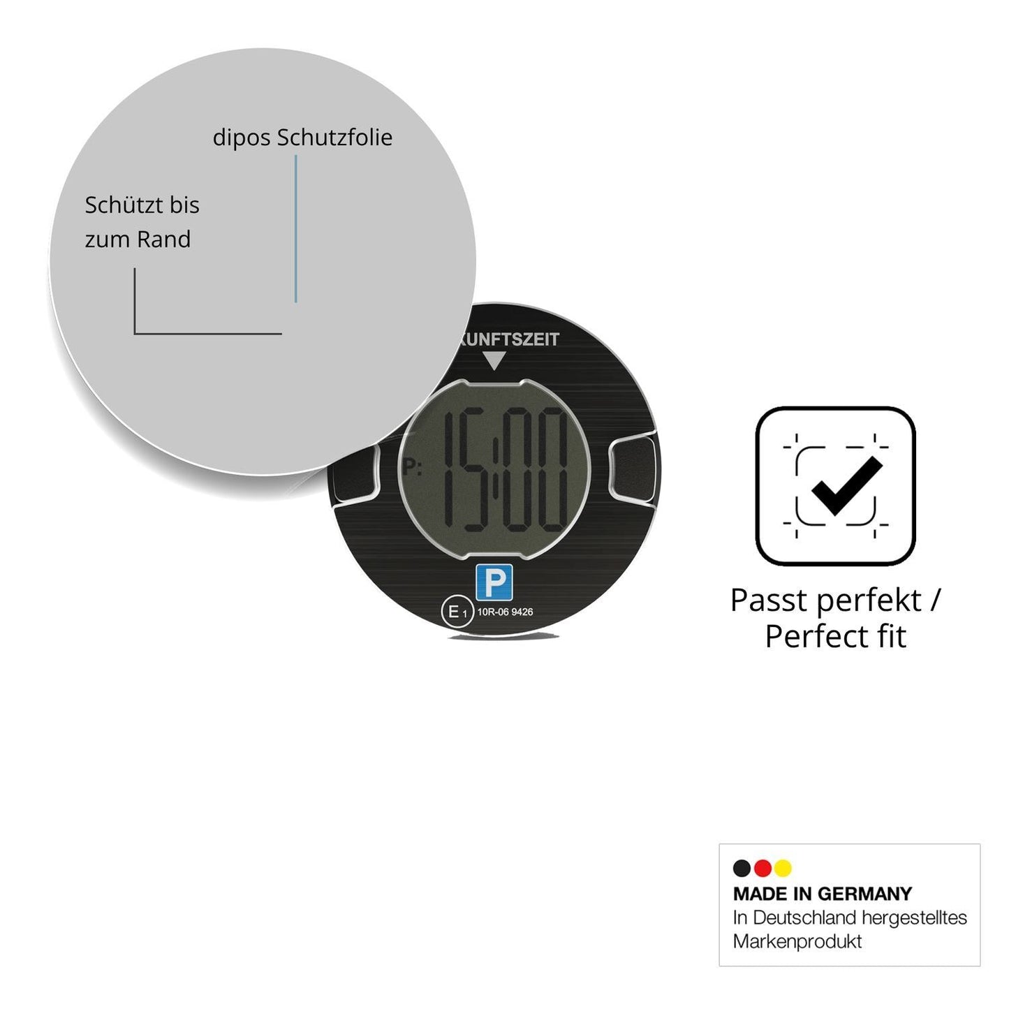 Blickschutzfolie für OOONO P-Disc NO1 matt Schutzf (4)