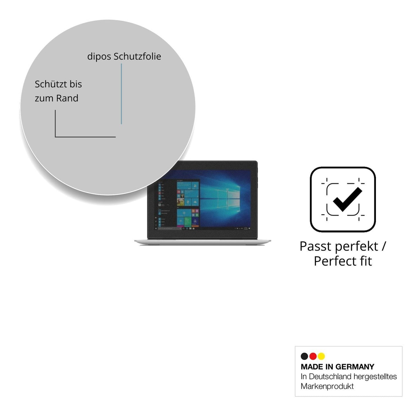 Blickschutzfolie für Lenovo IdeaPad D330 matt Schu (4)