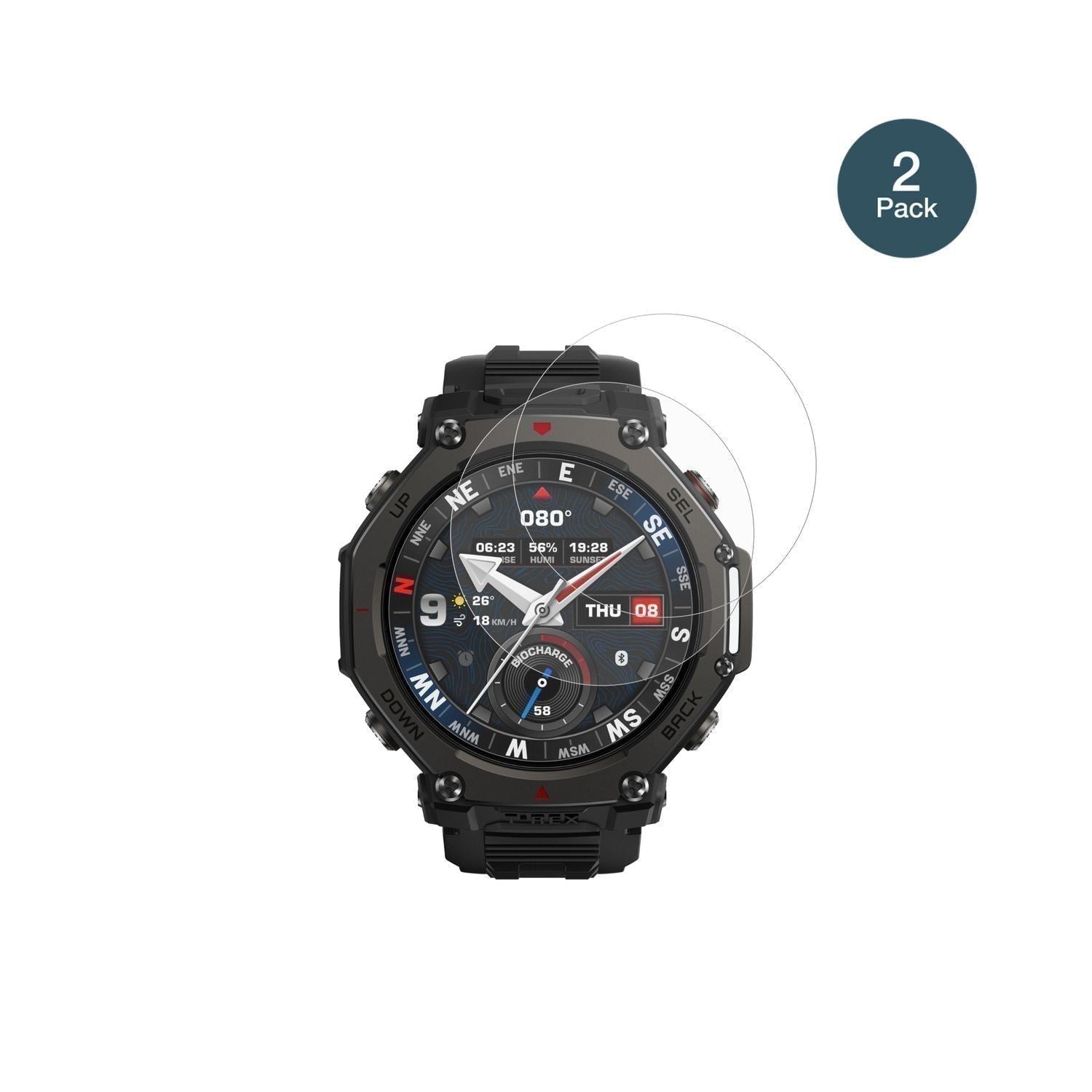 2x 9H Schutzfolie matt für Amazfit T-Rex 3 Pro 48m (2)