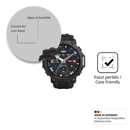 2x 9H Schutzfolie matt für Amazfit T-Rex 3 Pro 48m (6)