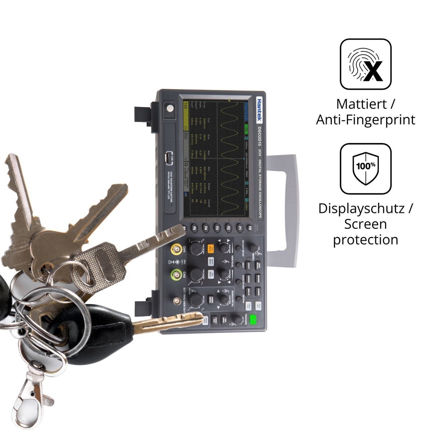 Blickschutzfolie für Hantek DSO2D15 Oscilloscope m (3)