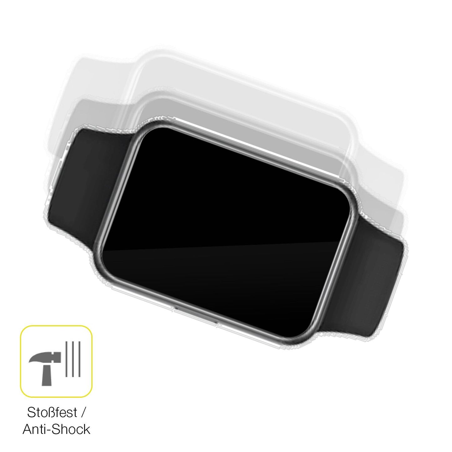 2x 3D Full Cover Schutzfolie für Huawei Watch Fit  (4)