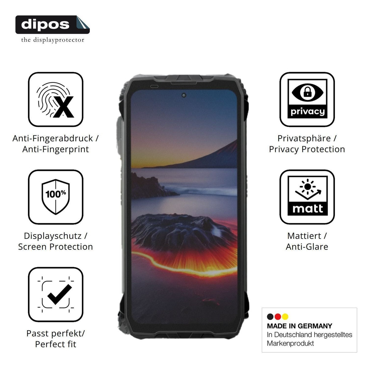 Blickschutzfolie für Blackview Xplore 2 5G matt Sc (5)
