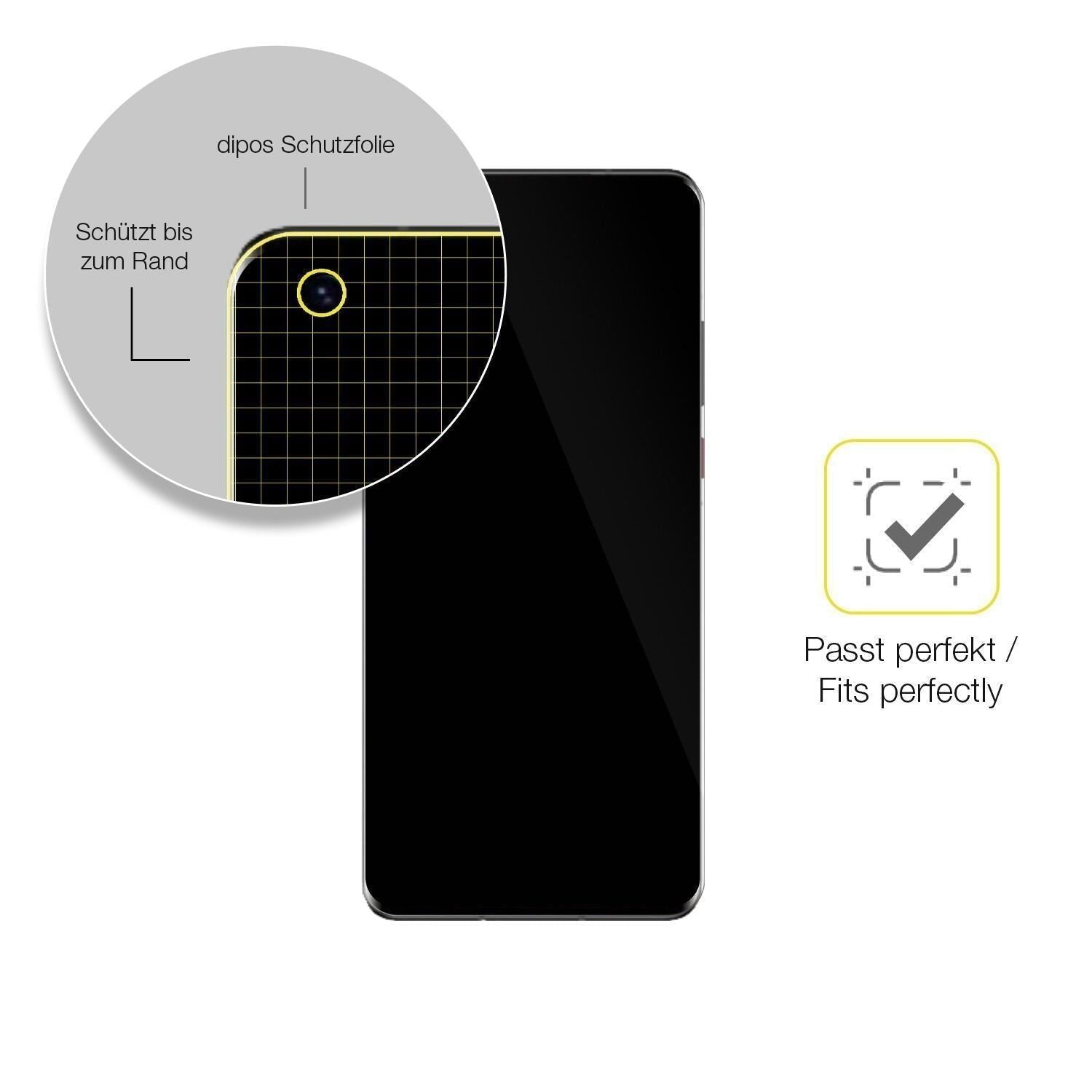 2x 3D Full Cover Schutzfolie für TD Tech M40 (6)