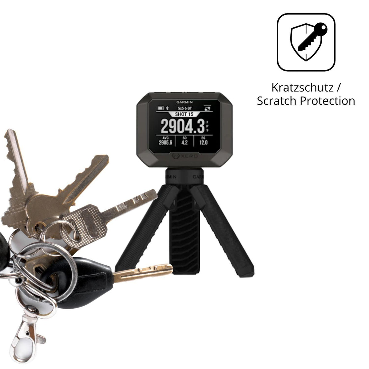 4x Schutzfolie klar für Garmin Xero C2 Display-Sch (4)