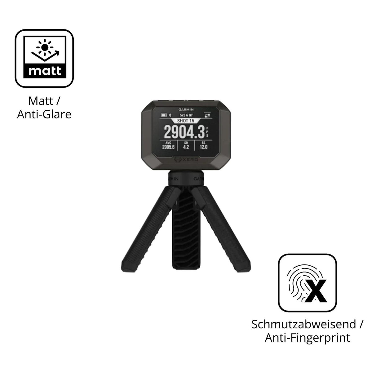 4x Schutzfolie matt für Garmin Xero C2 Display-Sch (5)