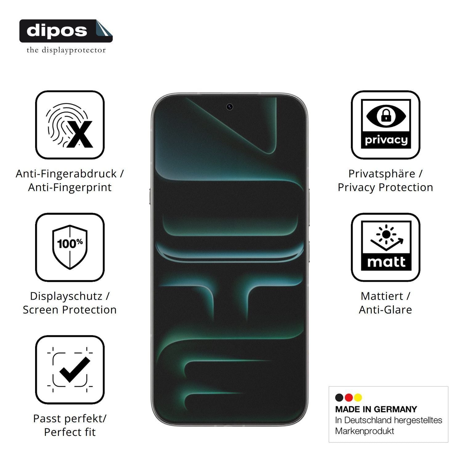 Blickschutzfolie für Infinix Note 60 matt Schutzfo (5)