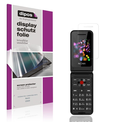 4x Schutzfolie klar für Nomi i2420 Display-Schutzf (1)