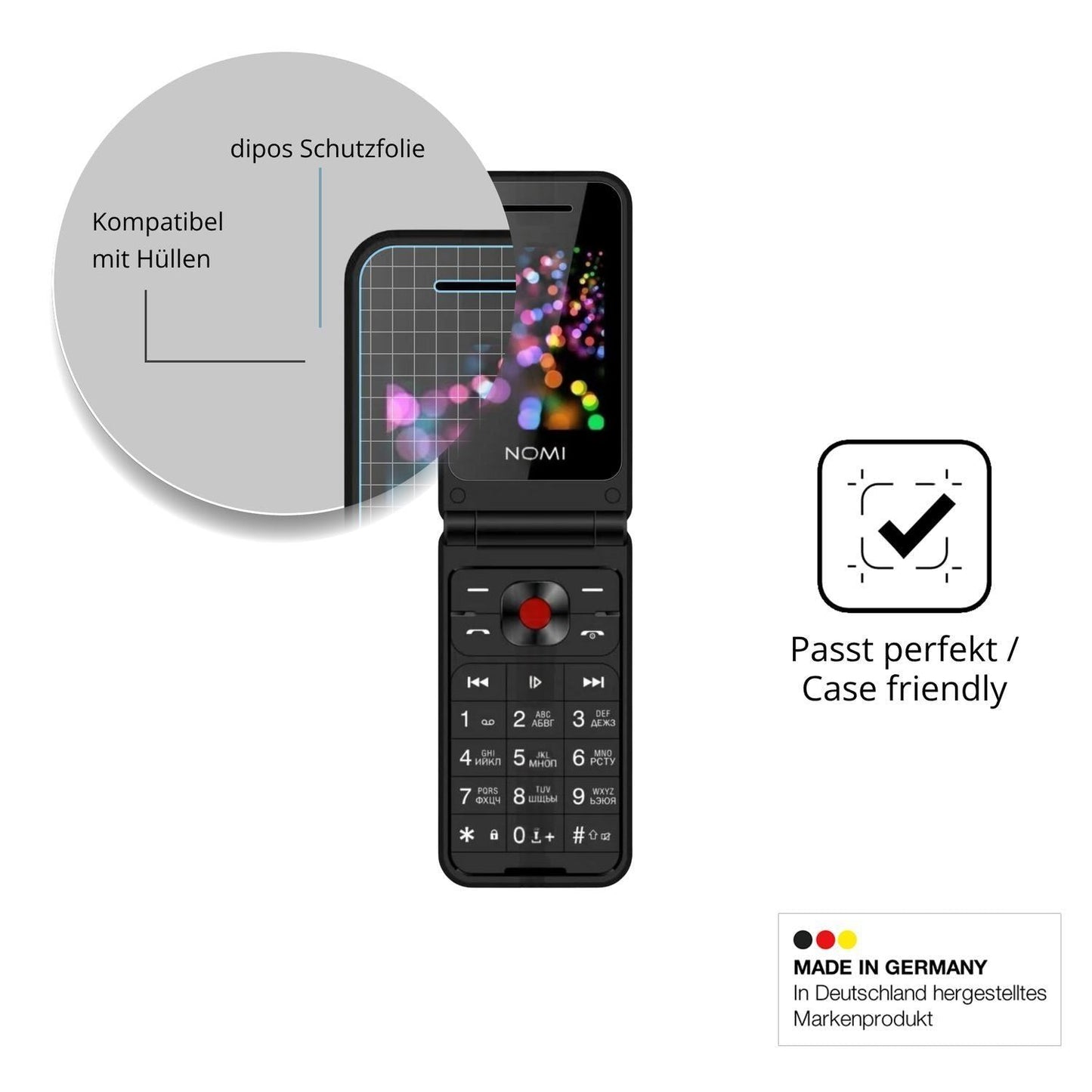 4x Schutzfolie klar für Nomi i2420 Display-Schutzf (6)