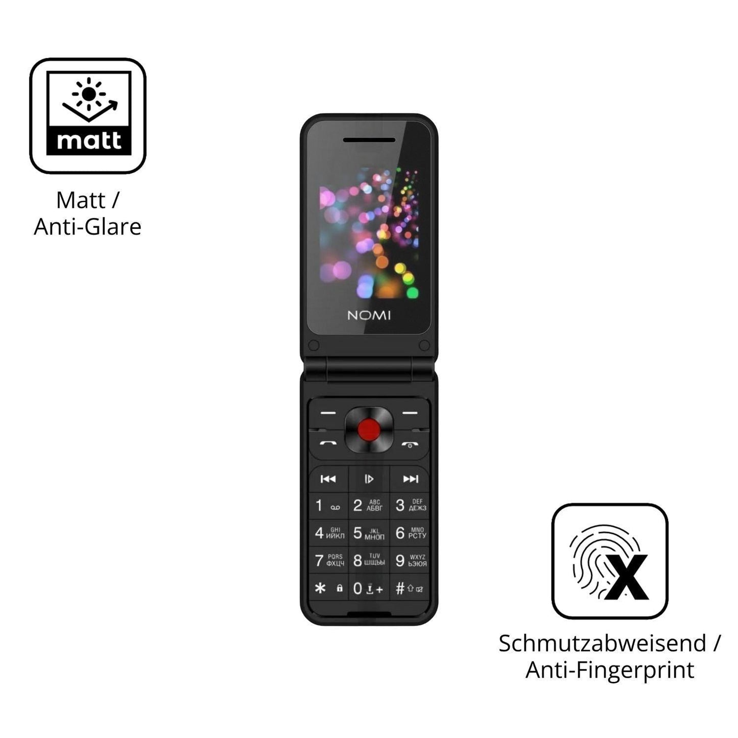 4x Schutzfolie matt für Nomi i2420 Display-Schutzf (5)