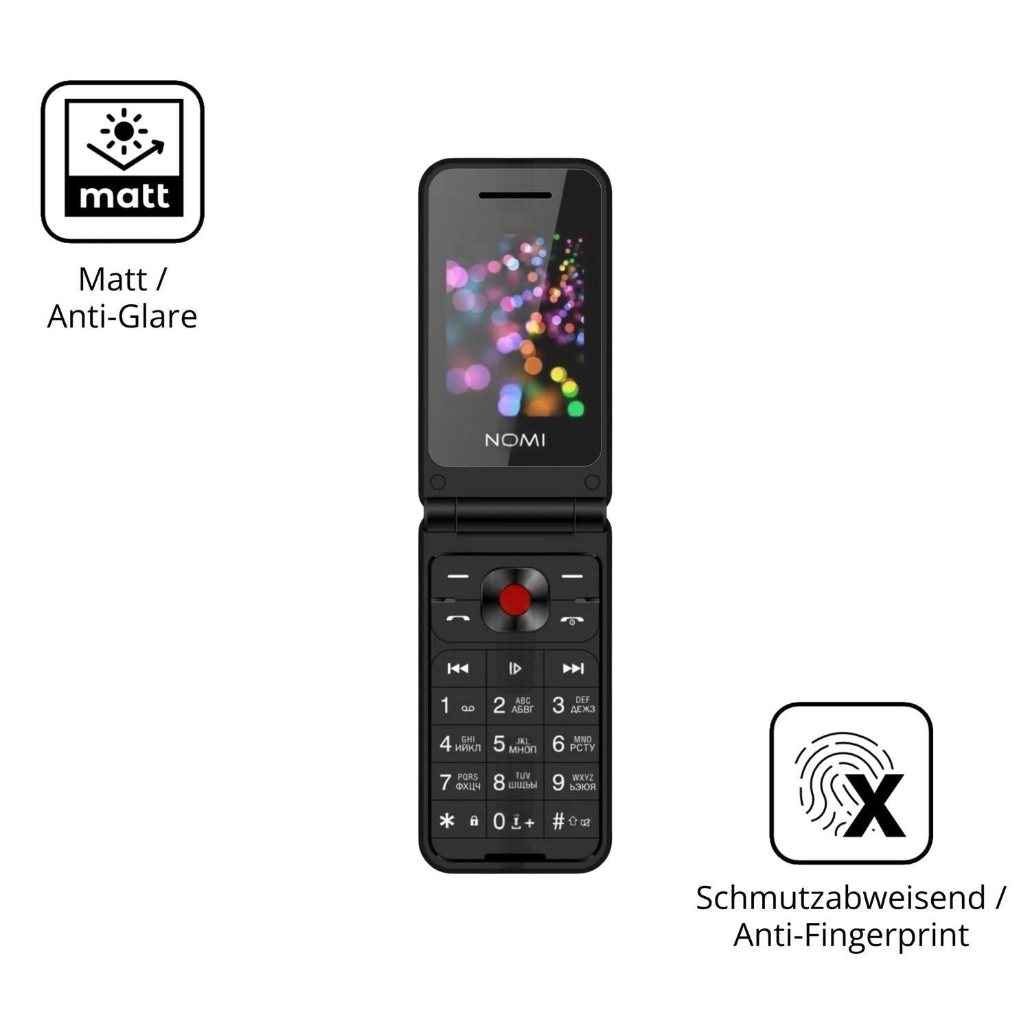 4x Schutzfolie matt für Nomi i2420 Display-Schutzf (5)