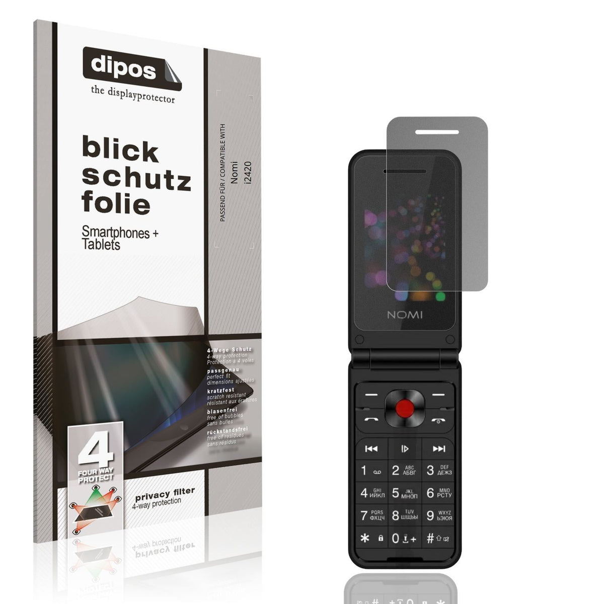 Blickschutzfolie für Nomi i2420 matt Schutzfolie P (1)