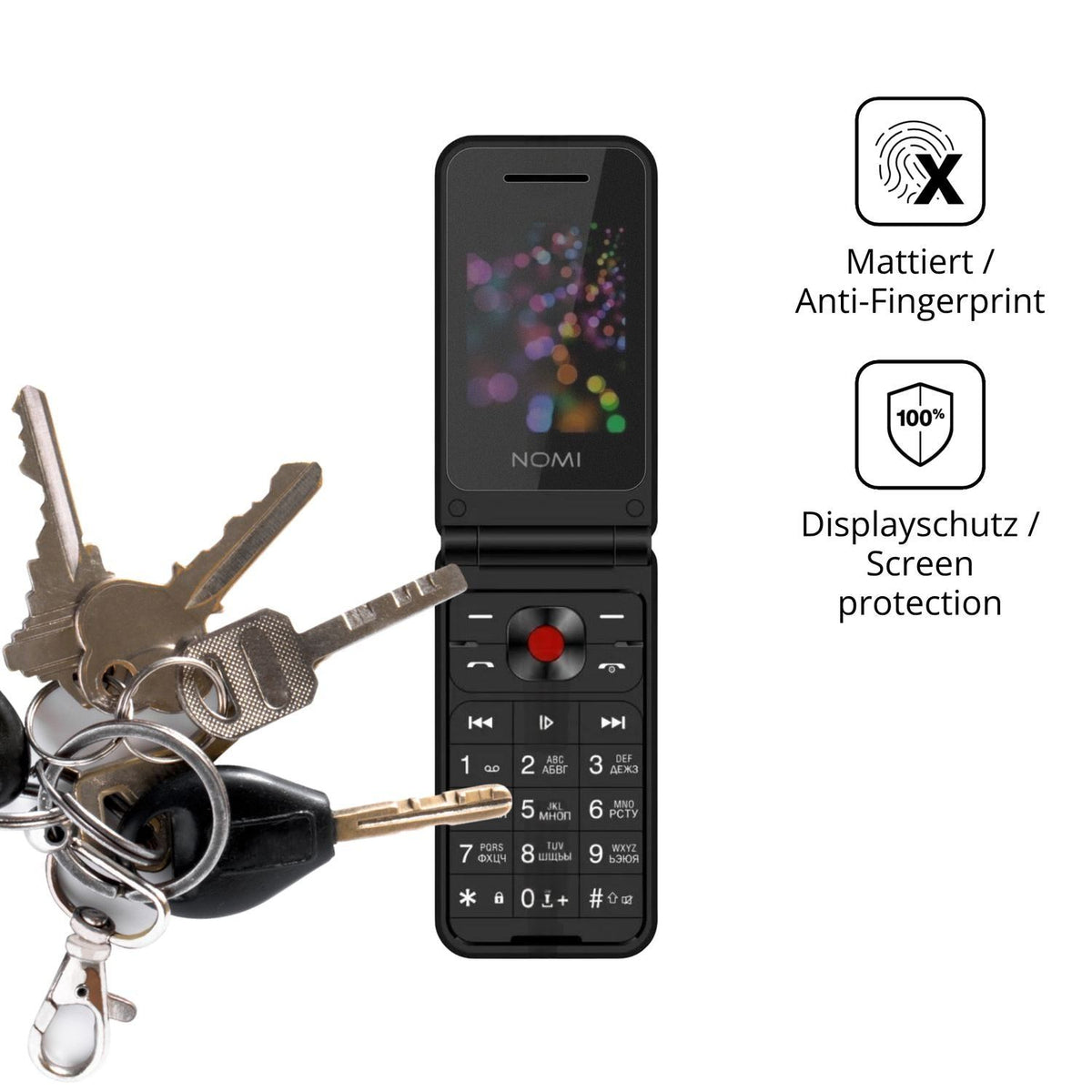 Blickschutzfolie für Nomi i2420 matt Schutzfolie P (3)