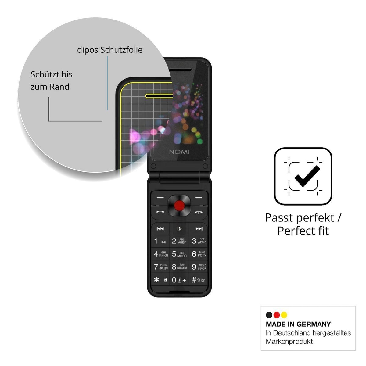 Blickschutzfolie für Nomi i2420 matt Schutzfolie P (4)