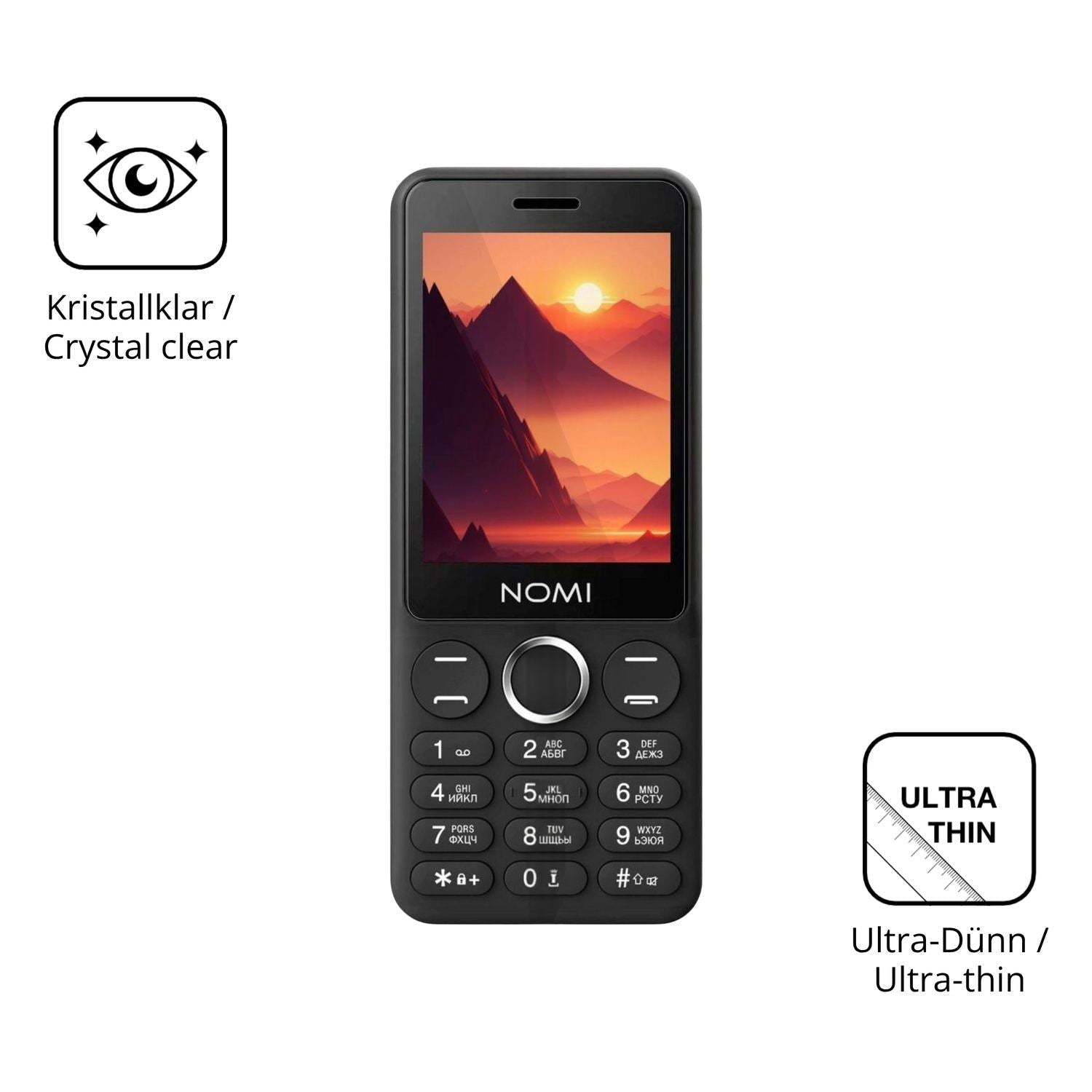 4x Schutzfolie klar für Nomi i2830 Display-Schutzf (5)