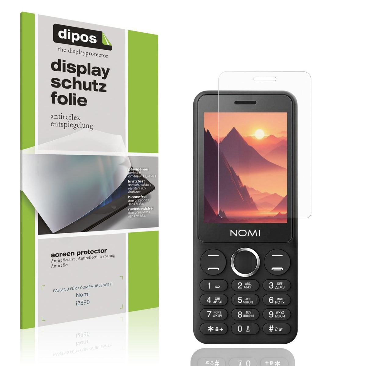 4x Schutzfolie matt für Nomi i2830 Display-Schutzf (1)