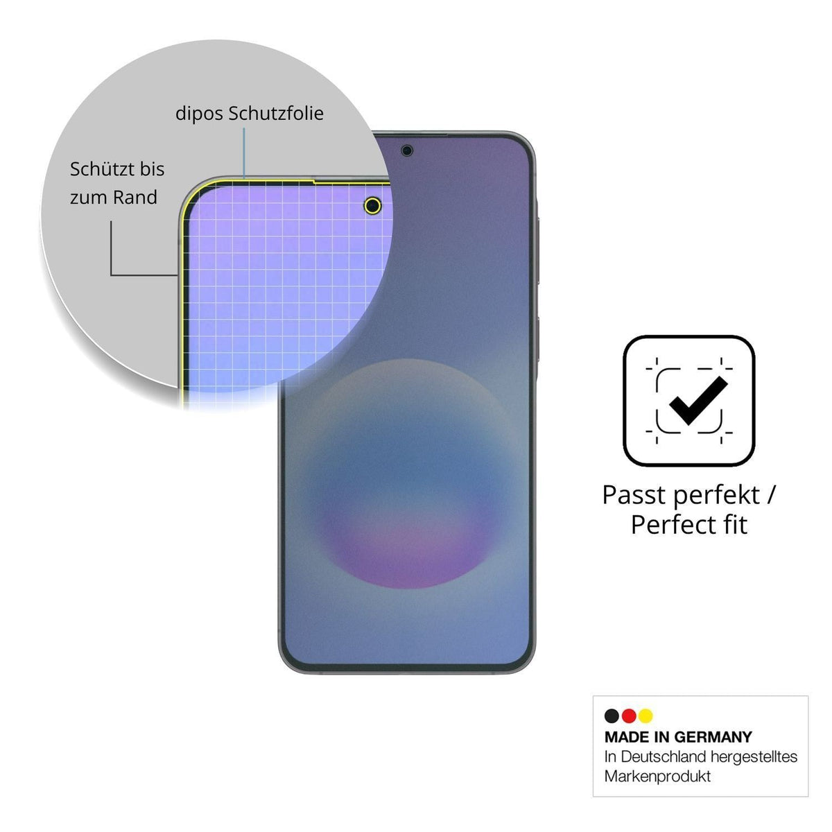 Blickschutzfolie für Samsung Galaxy A57 matt Schut (4)