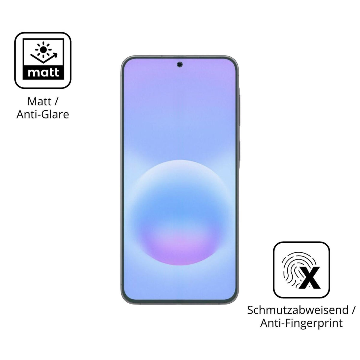 2x 9H Schutzfolie matt für Samsung Galaxy A57 Panz (5)