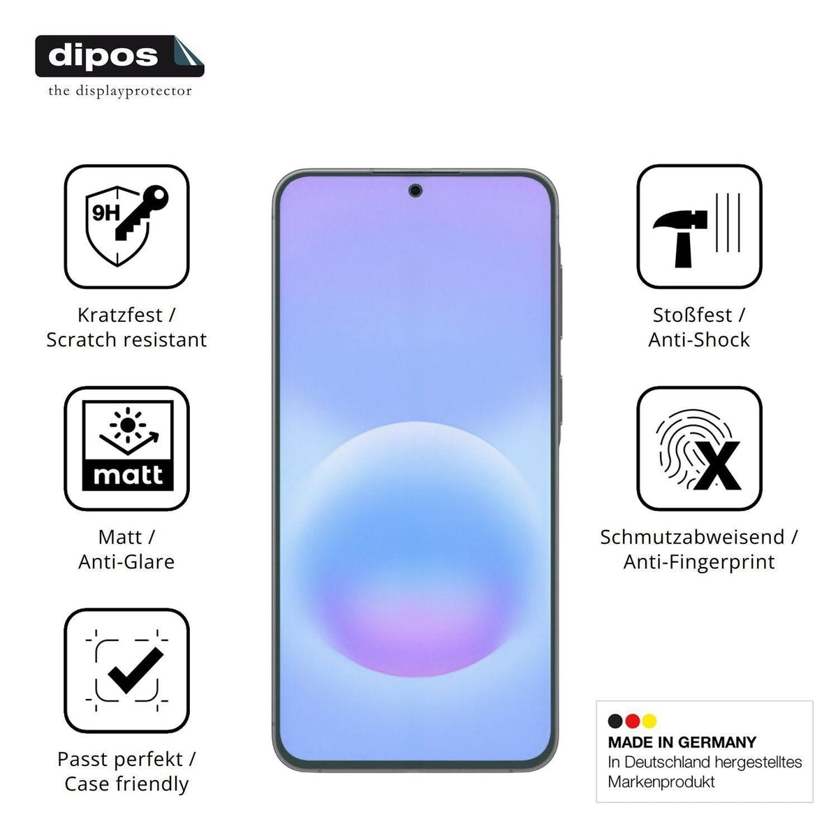 2x 9H Schutzfolie matt für Samsung Galaxy A57 Panz (7)