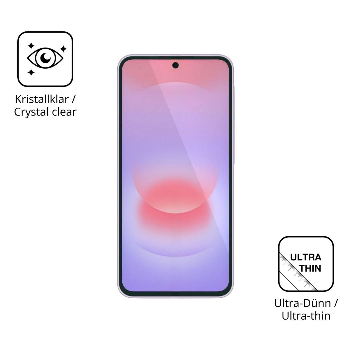 4x Schutzfolie klar für Samsung Galaxy A37 Display (5)