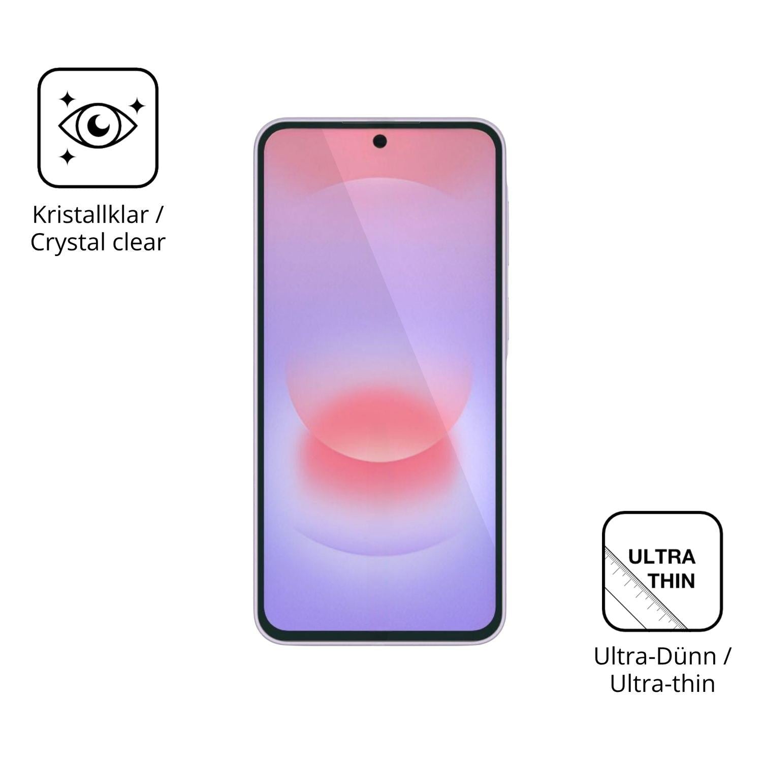 4x Schutzfolie klar für Samsung Galaxy A37 Display (5)