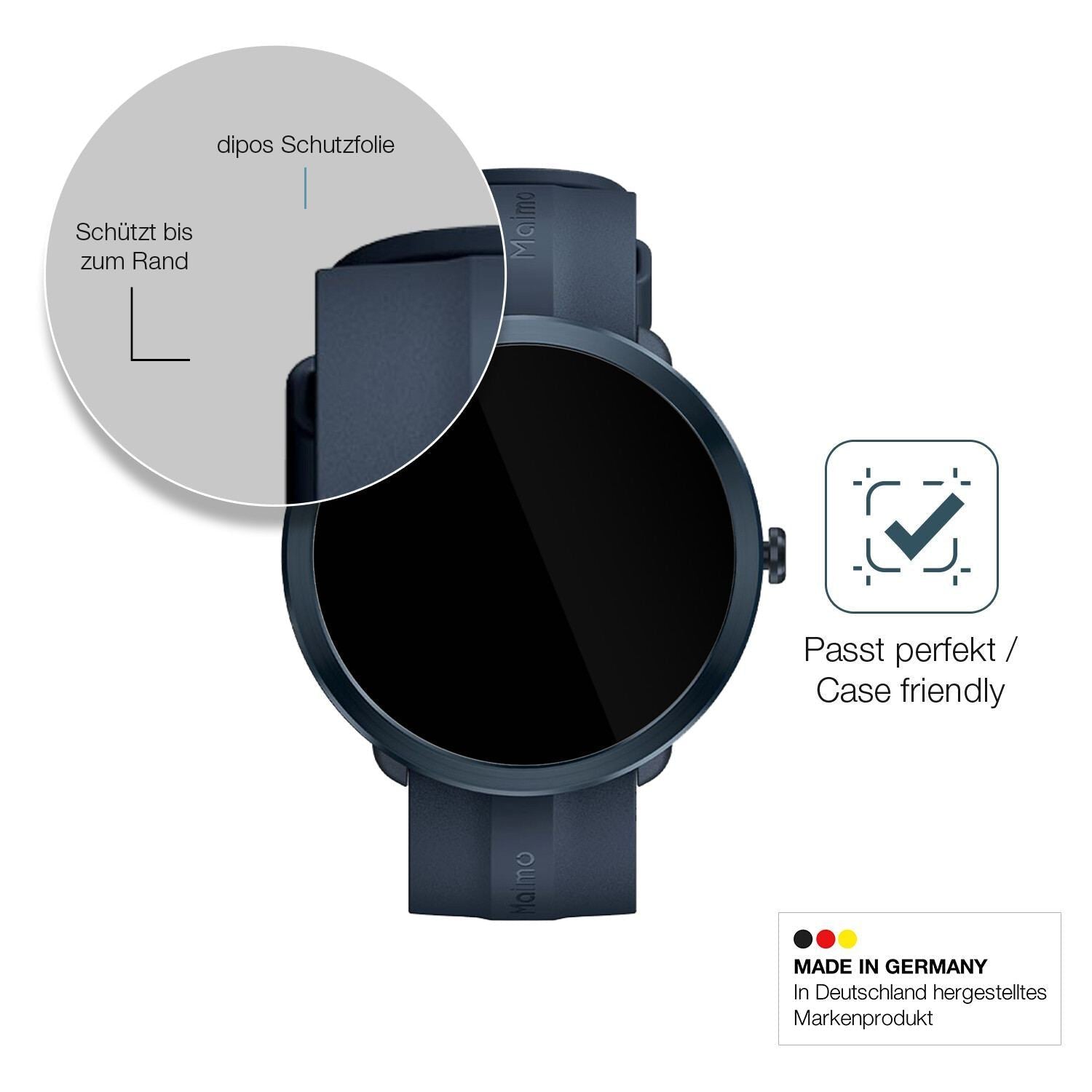 2x 9H Schutzfolie für Maimo Watch R Panzerfolie (6)
