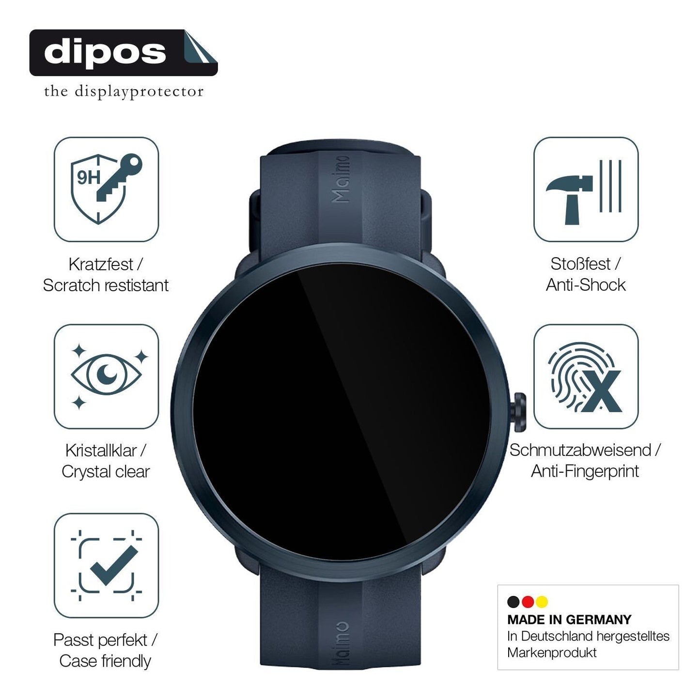 2x 9H Schutzfolie für Maimo Watch R Panzerfolie (7)
