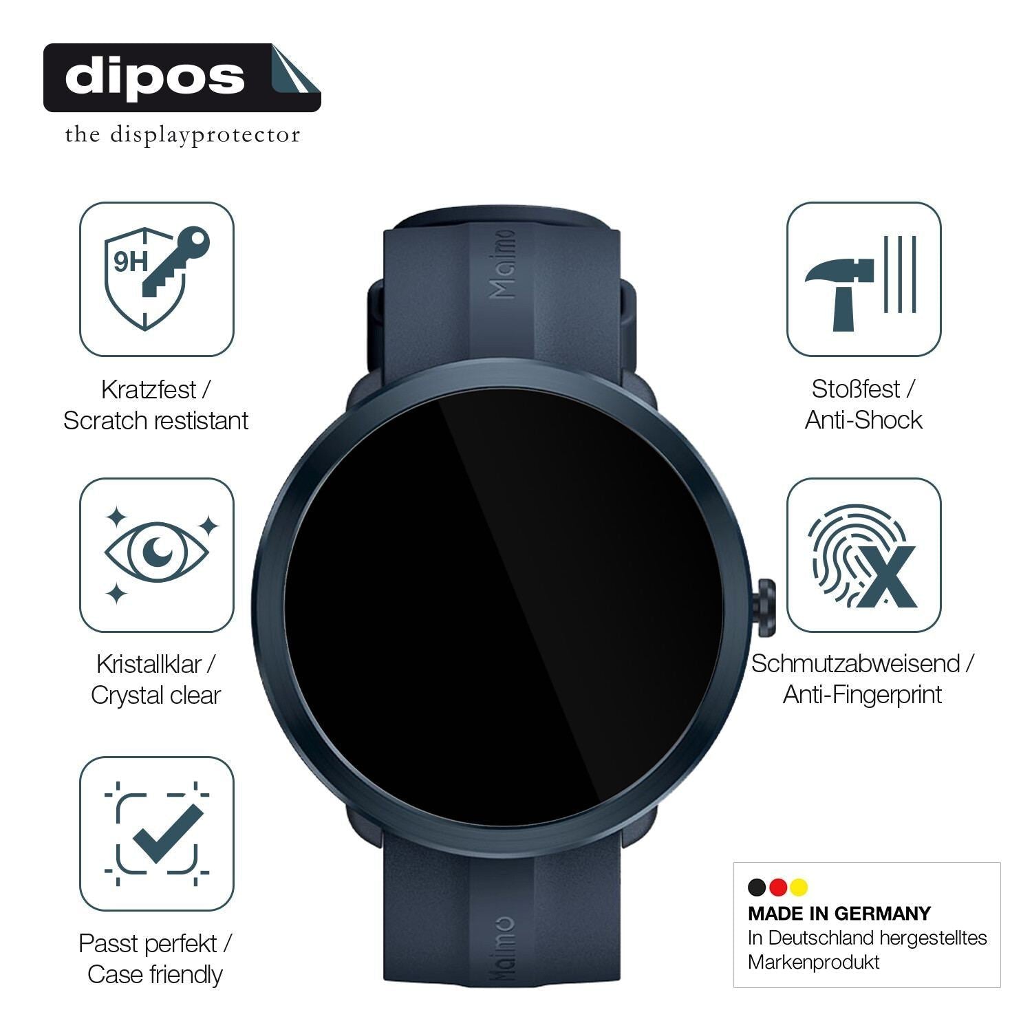 2x 9H Schutzfolie für Maimo Watch R Panzerfolie (7)